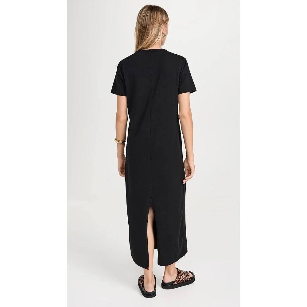 Soldout NYC Perfect Tee Dress size XS Black Maxi Minimalist Capsule - Picture 2 of 5